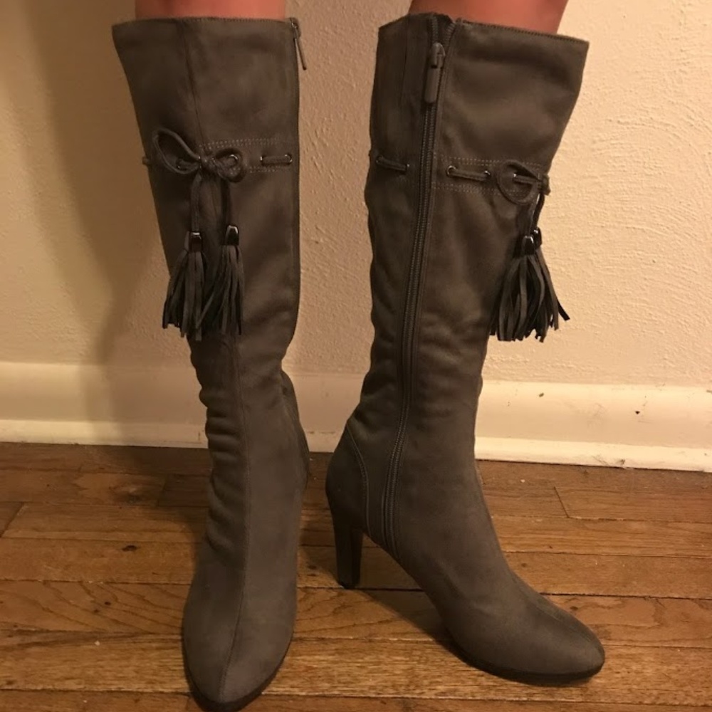 Impo Gray Knee-High Boots
